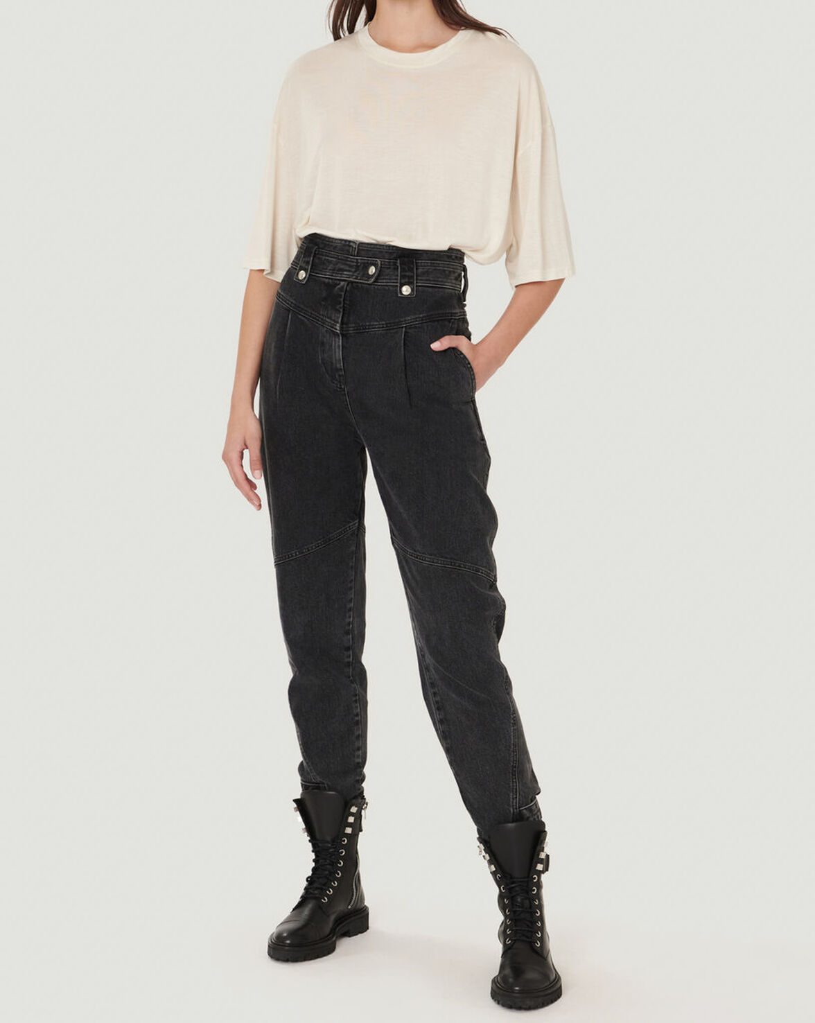 FOUDON RELAXED STRAIGHT LEG JEANS image number null